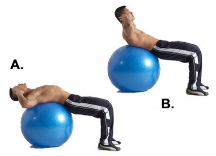 Excercise-ball-crunch