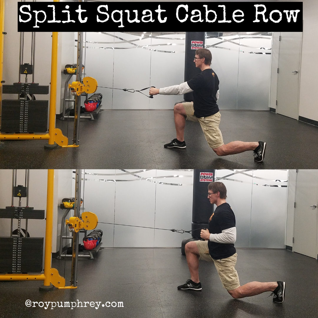 Split Squat Rows: Satans Choice For an Anti-Rotaion Exercise. 